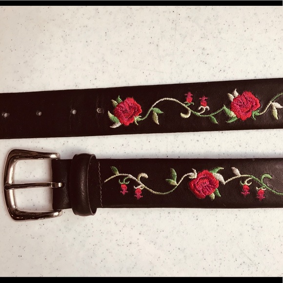 Donna Katz | Accessories | Genuine Leather Embroidered Belt  display picture 1